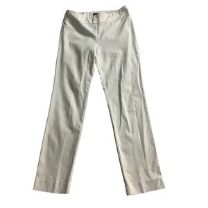 J McLaughlin White Pull-on Stretch Trouser Size 8
